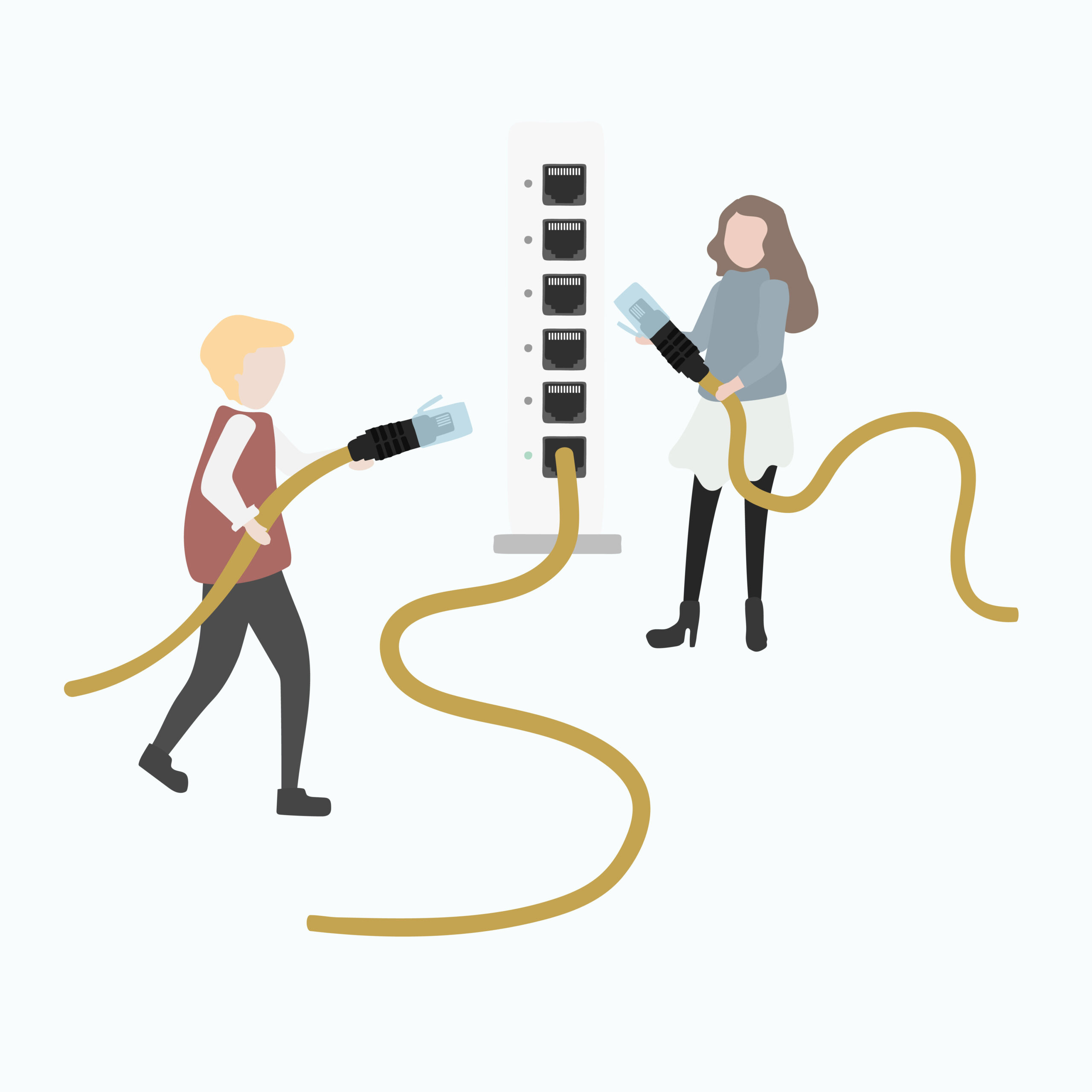 Illustration of human avatar using technology